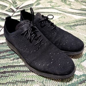 Cole Haan Stitchlite Men's Black Knit Oxford Shoes Size 11